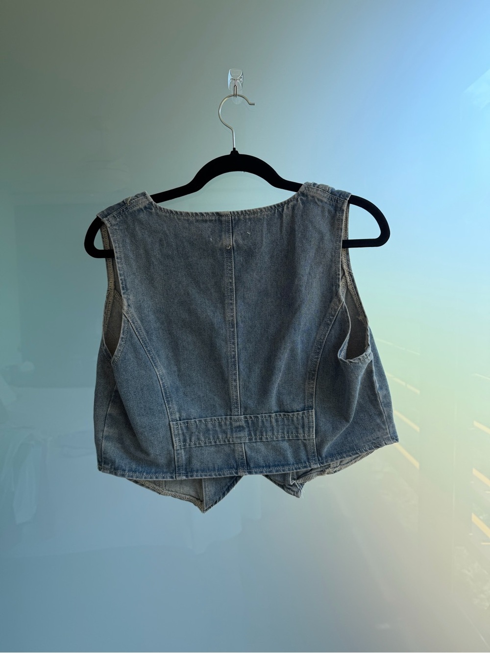 Princess Polly Denim Cropped Summer Vest - Picture 4 of 4